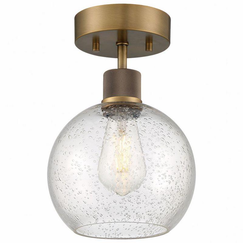 Access Lighting Port Nine 1 - Light Flush Mount in  Antique Brushed Brass