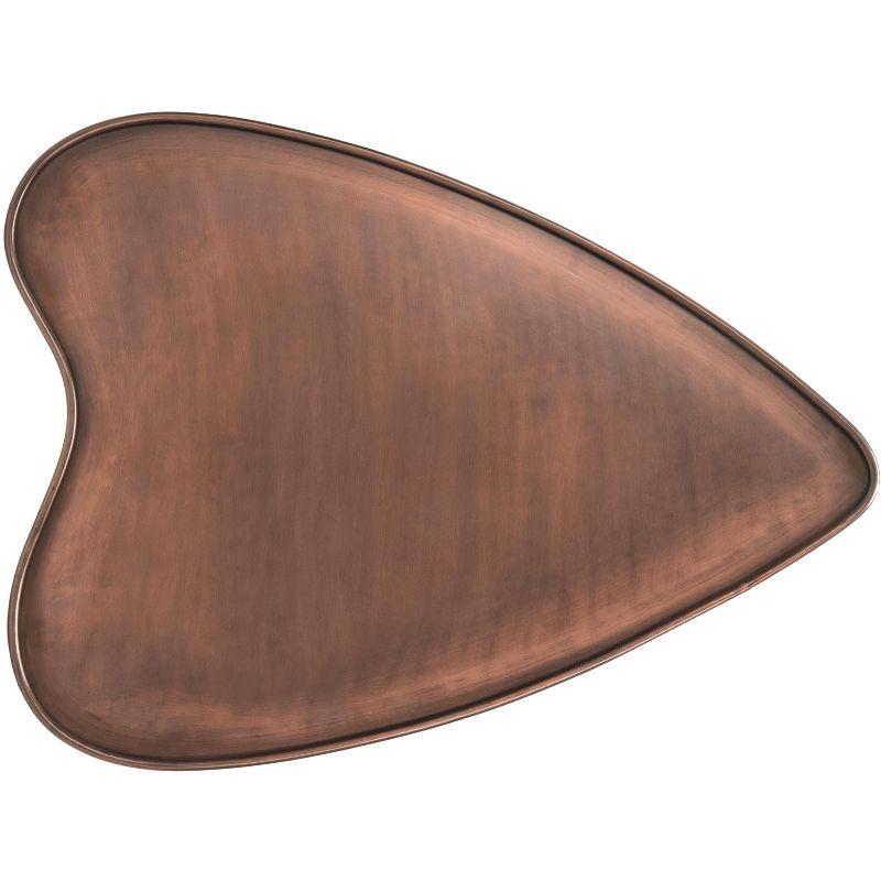 Tessa Heart Coffee Table- Antique Copper/Iron - Safavieh