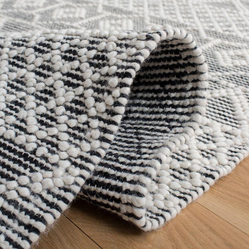 Natura NAT853 Hand Woven Area Rug - Ivory/Black - 3'x5' - Safavieh.