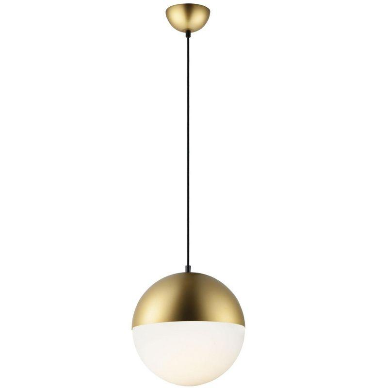 Hastings Single Light Glass Steel Dimmable Pendant