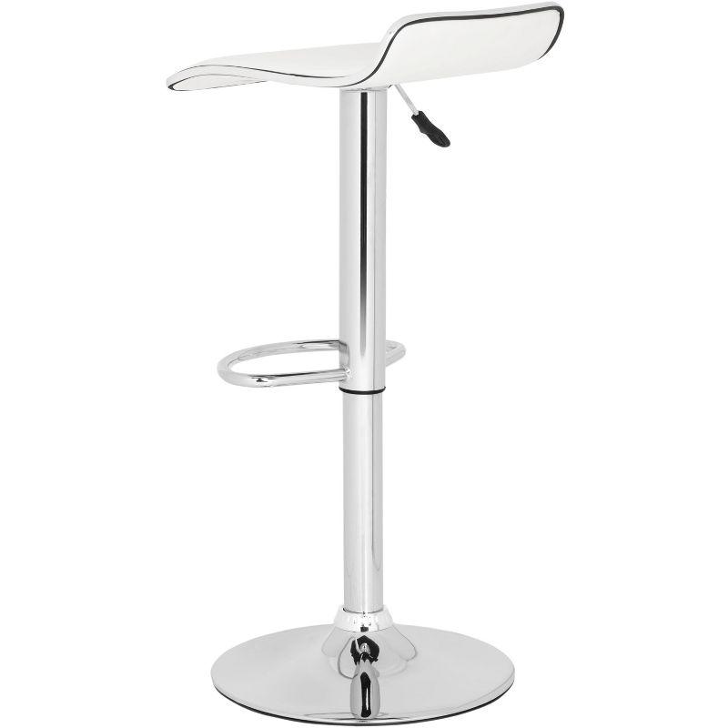 Chaunda Swivel Bar Stool - White - Safavieh