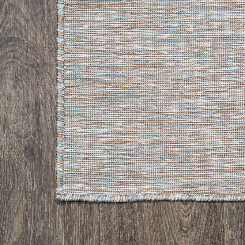 6'x6' Ethan Modern Flatweave Solid  Area Rug, Gray - JONATHAN Y