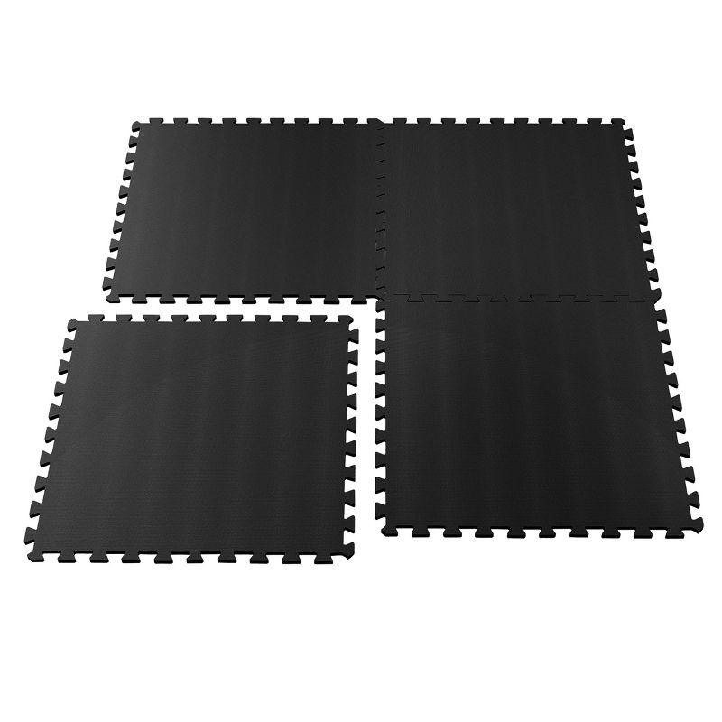 Fleming Supply EVA Foam Mat Floor Tiles for Yoga, Pilates, Cross Fit, and Weight Training - 24" x 24" x 0.50"