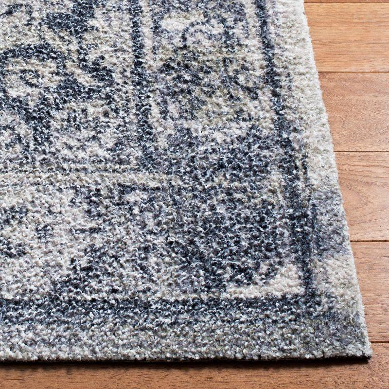 Classic Vintage CLV201 Tufted Indoor Area Rug - Navy/Sage - 5'x8' - Safavieh