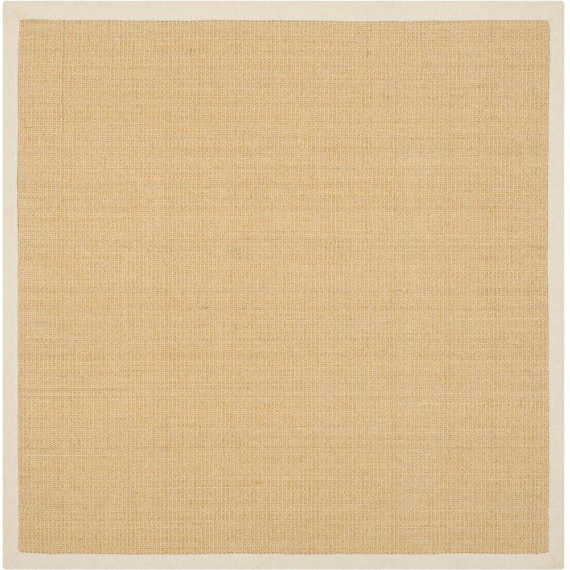 Natural Fiber NF441 Power Loomed Indoor Area Rug - Maize/Wheat - 4'x4' - Safavieh.