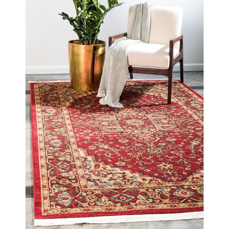 Unique Loom 2' 0 x 3' 1 Red Sahand Ardashir Area Rug