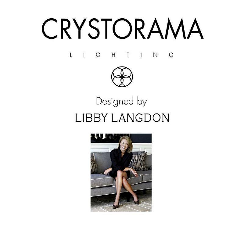 Crystorama Lighting Grayson 3 - Light Pendant in  Polished Nickel