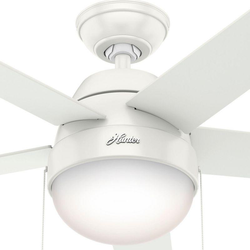 46" Anslee Standard Ceiling Fan with Pull Chain and Light Kit Included
