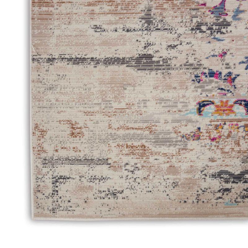 Nourison Vintage Kashan VKA02 Ivory/Light Blue/Orange Indoor Area Rug - 7'10 x 9'10