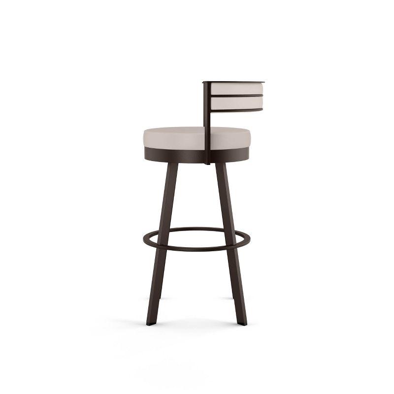 26" Browser Swivel Counter Height Barstool with Upholstered Seat - Amisco