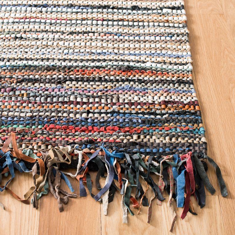 Vintage Leather VTL373 Hand Woven Area Rug - Multi - 4'x6' - Safavieh.
