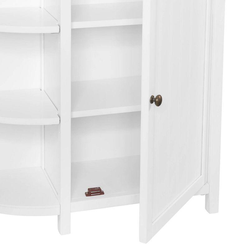 Dover Deluxe Storage Cabinet with Shelving White - Alaterre Furniture