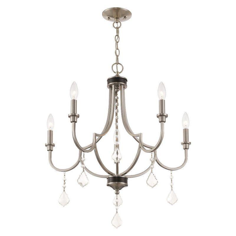 Livex Lighting Glendale 5 - Light Chandelier in  Brushed Nickel