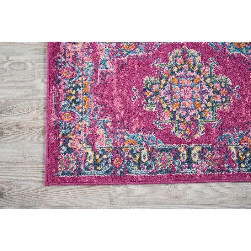 Nourison Passion Medallion Bohemian Indoor Rug Fuchsia 1'10" x 2'10"