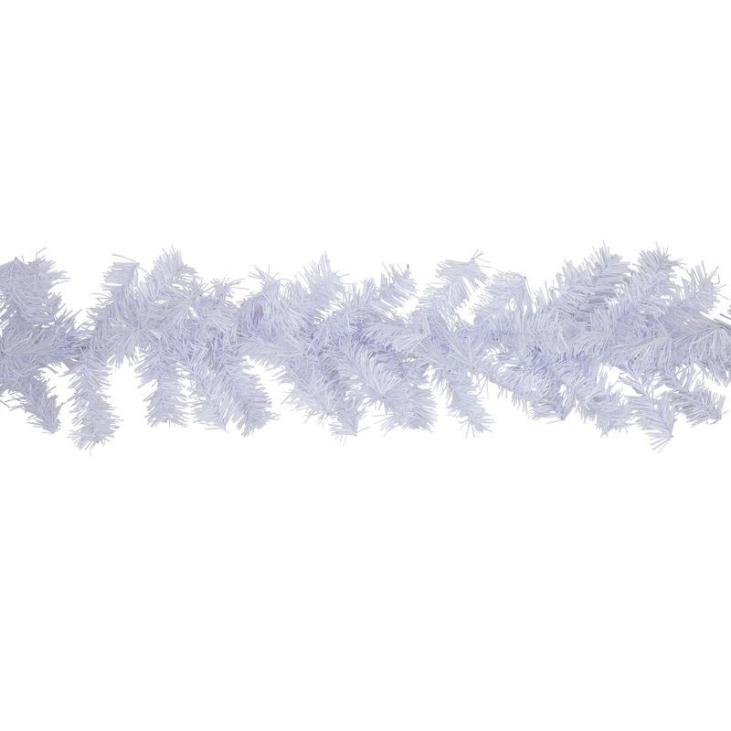 9' White Pine Artificial Christmas Garland for Indoor/Outdoor Use