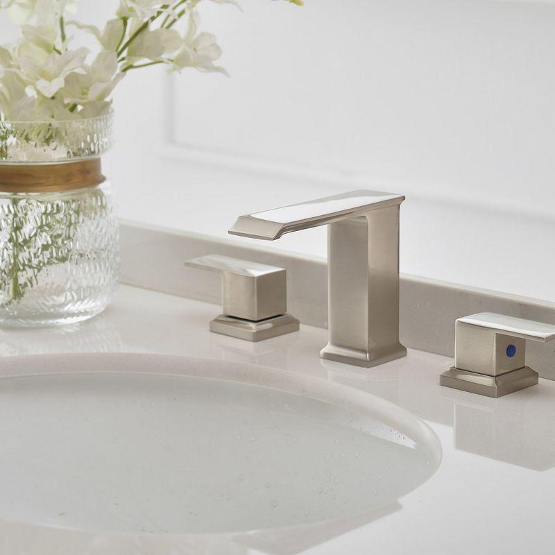 Widespread 2-handle Bathroom Faucet with Drain Assembly