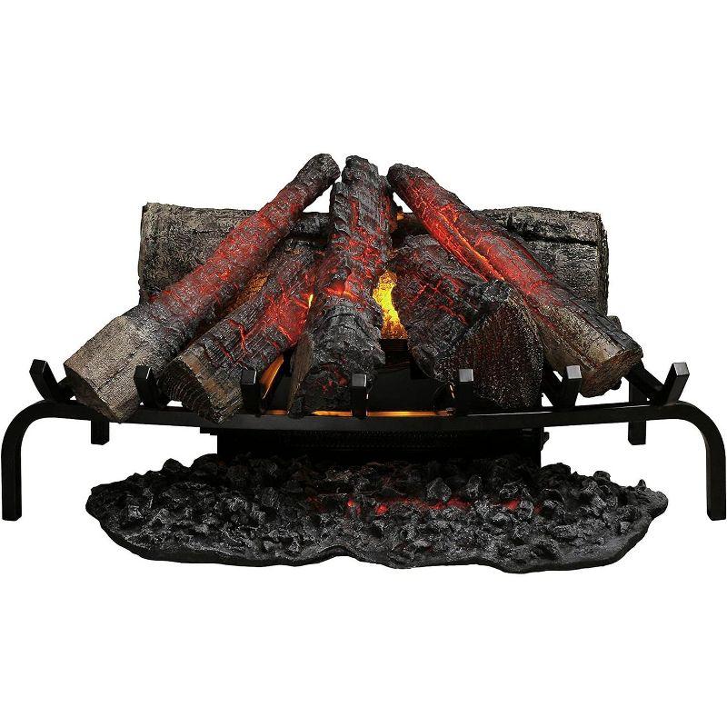 Dimplex 28-in Premium Electric Fireplace Log Set - Hand Finished Log Set - Realistic Flame, 400 SQFT