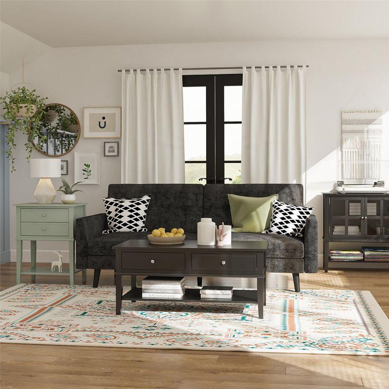 Ameriwood Home Franklin Accent Table with 2 Drawers, Pale Green