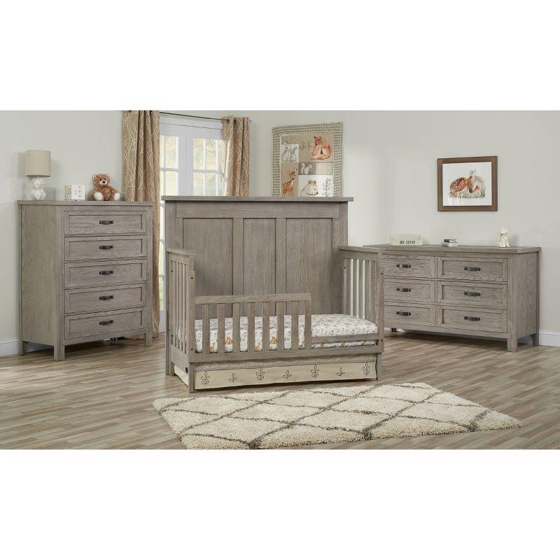 SOHO BABY Hanover 4-in-1 Convertible Crib - Oak Gray