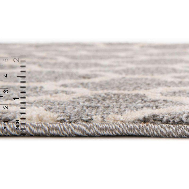 Unique Loom 5' 1 x 8' 0 Trellis Philadelphia Dark Gray Area Rug