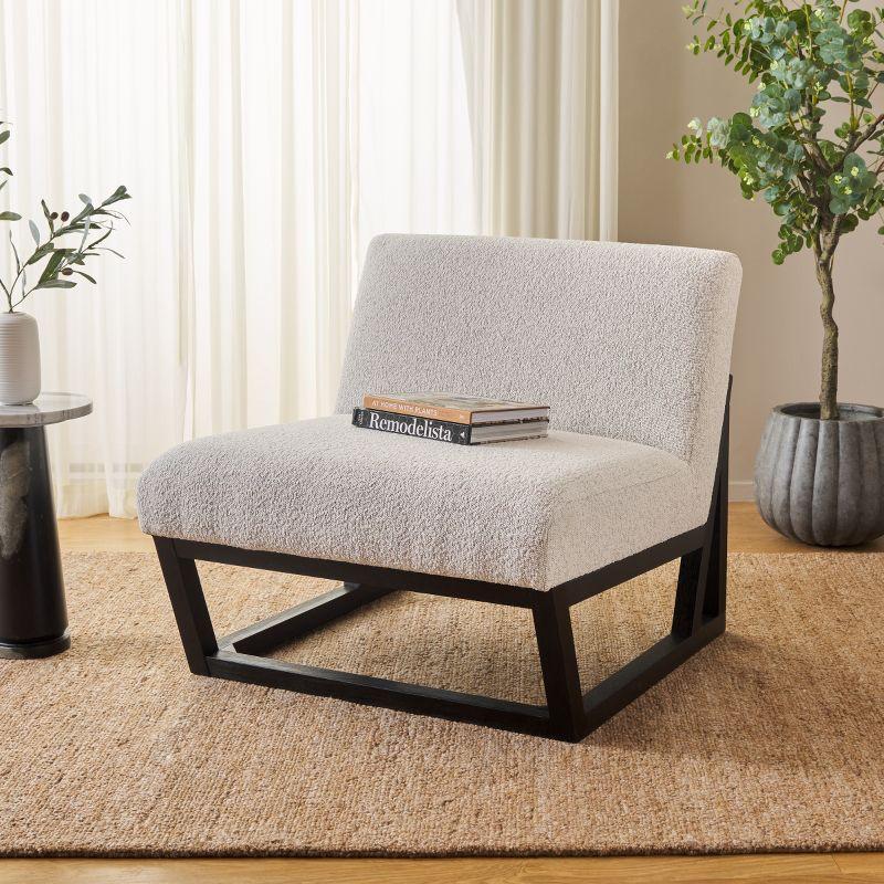 Kinsey Accent Chair - ACH5205 - Creme/Black - Safavieh