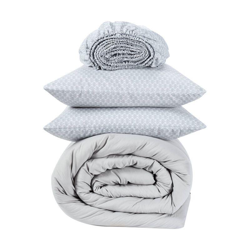Serta Serta Simply Clean Microfiber Pleated 7 Piece Comforter Set