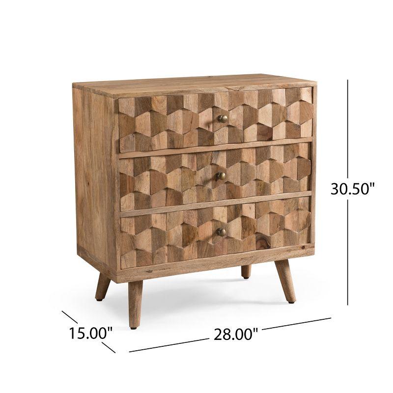 Millwood Pines 3 Drawer Dresser Chest