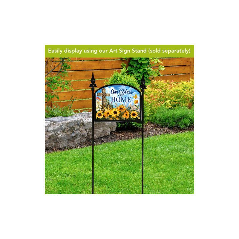 Briarwood Lane Summer Art Sign 8.25x10.25 God Bless Our Home For Summer Art Sign