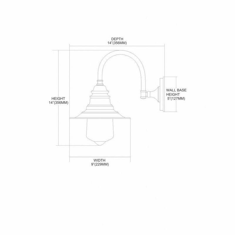 Elk Home Picton Gardens 1 - Light Wall Light in  Oiled Bronze