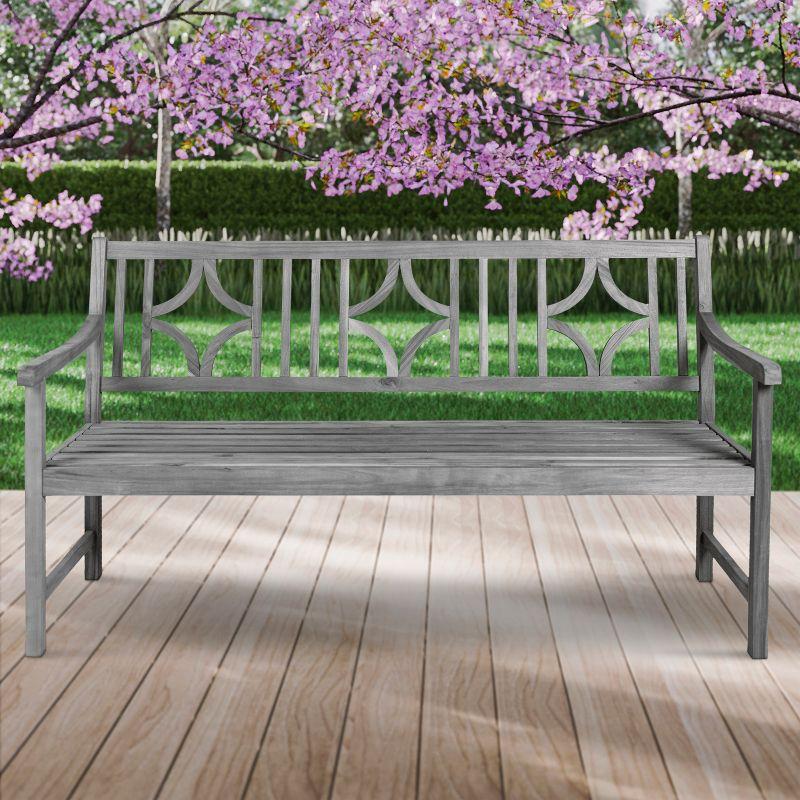 Red Barrel Studio® Babson Acacia Outdoor Bench