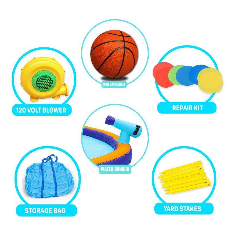 CocoNut Castles Bouncy Slide Water Park with Water Cannon