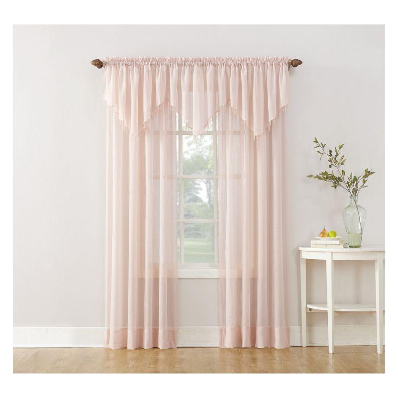 Erica Crushed Sheer Voile Rod Pocket Curtain Panel - No. 918