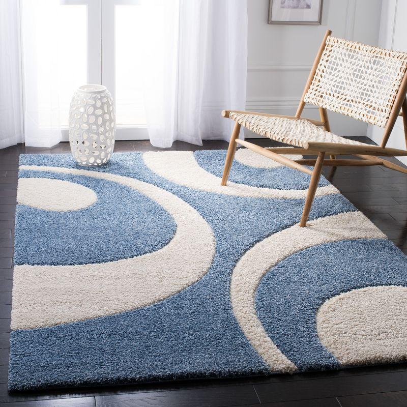 Florida Shag SG474 Power Loomed Area Rug  - Safavieh