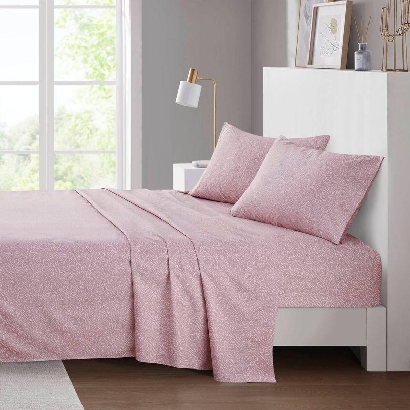 Madison Park Essentials 100% Cotton 200TC Printed Sheet Set