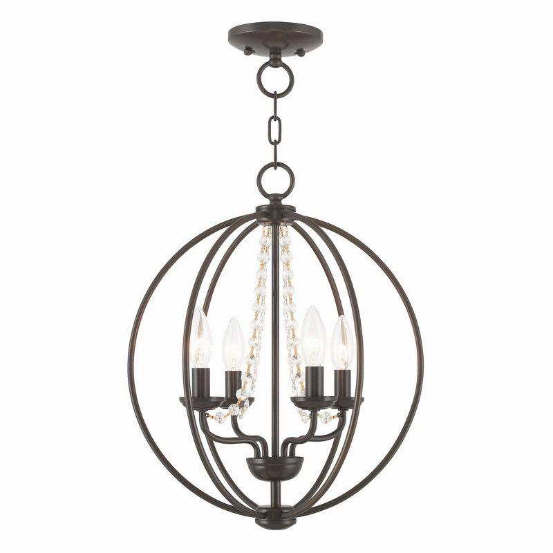 Livex Lighting Arabella 4 - Light Chandelier in  English Bronze