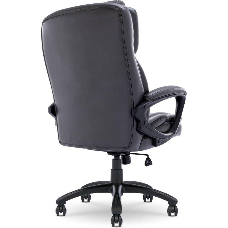 Serta Serta Garret Executive Office Chair, Ergonomic Lumbar Support, Semi-Plush Cushion, Body Pillows