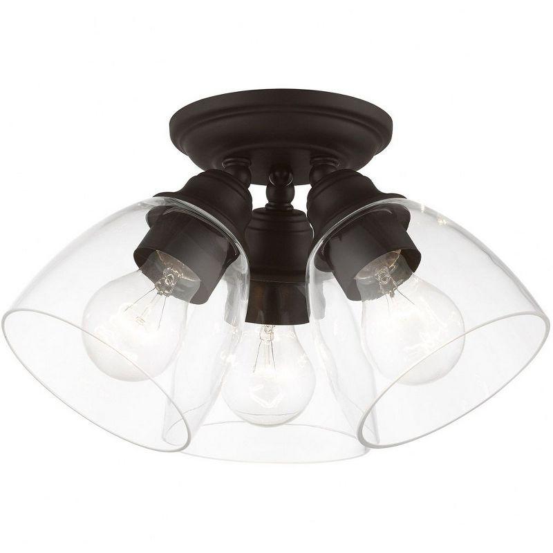 Livex Lighting Montgomery 3 - Light Flush Mount in  Bronze