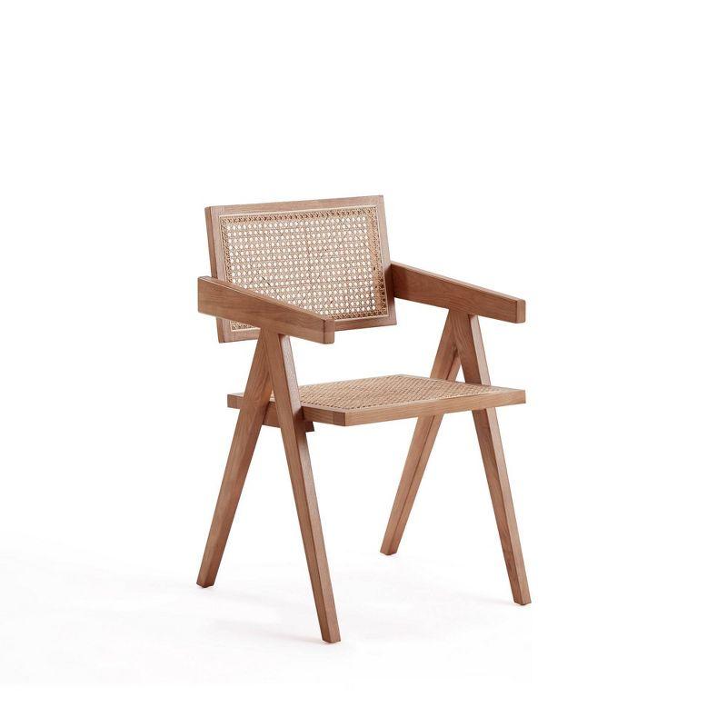 Winston Porter Hamlet 18.11'' H Ash Solid Wood Cane Back Armchair