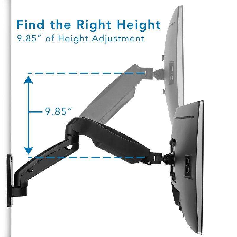 Mount-it Mount-It Wall Mount Monitor Arm, Full Motion Gas Spring Arm Fits 13 - 32 in Screens For Camper RV