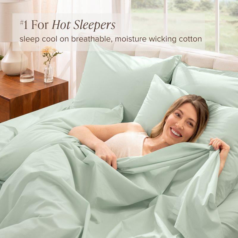 Bare Home 100% Cotton Percale Sheet Set