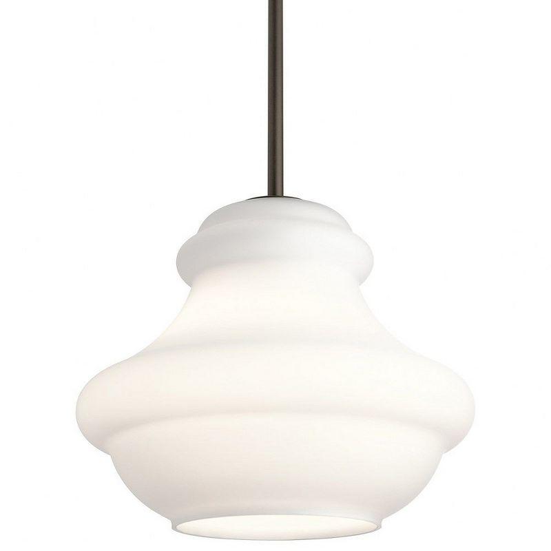 Everly 10.25" 1 Light Schoolhouse Pendant Clear Glass Chrome