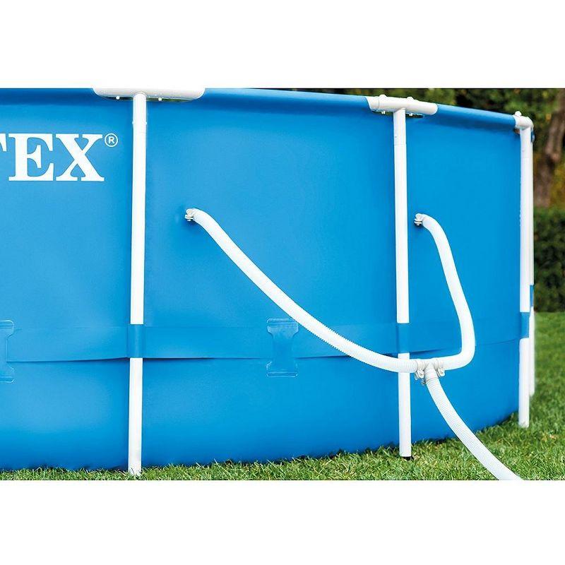 Intex Intex Metal Frame Round Above Ground Swimming Pool w/Pump