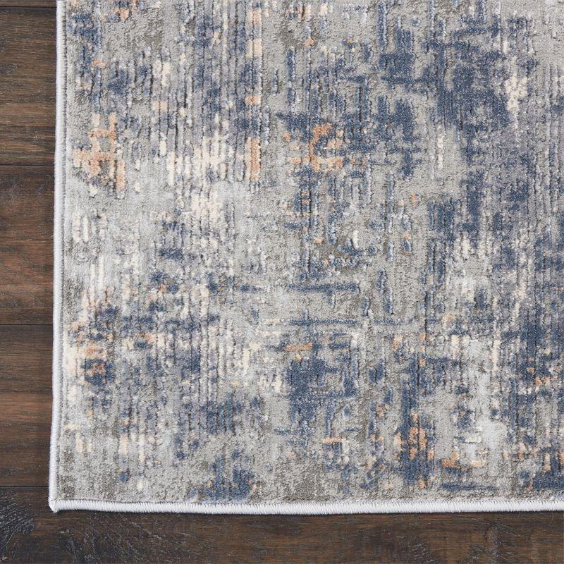 Nourison Rustic Textures Abstract Indoor Area Rug Grey/Beige 3'11" x 5'11"