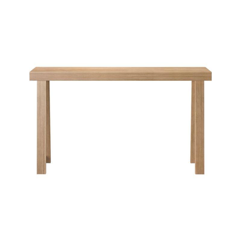 Plank+Beam Solid Wood 56" Console Table, Classic Entryway Table, Narrow Foyer Table