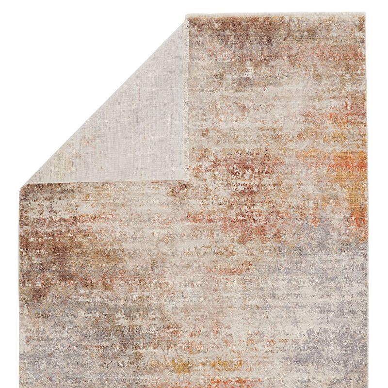 2'9"x8' Berquist Abstract Runner Rug White - Jaipur Living: Contemporary Indoor Area Rug, Medium Pile, Polyester