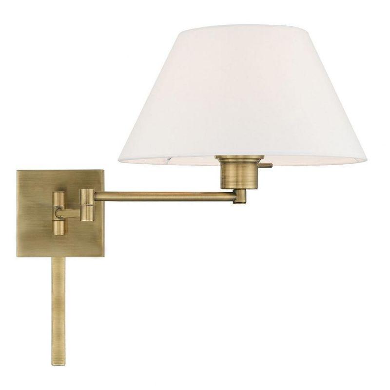 Livex Lighting 1 - Light Wall Light in  Antique Brass