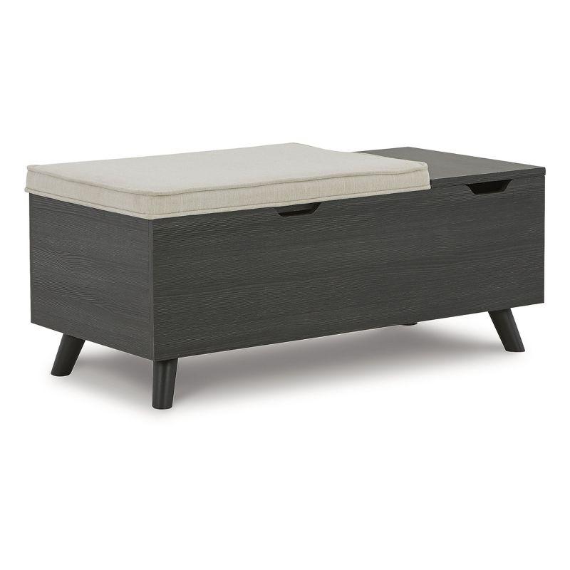 Traneisha Polyester Upholstered Storage Bench