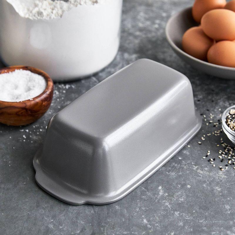 Gray Aluminum Nonstick Loaf Pan for Bread and More