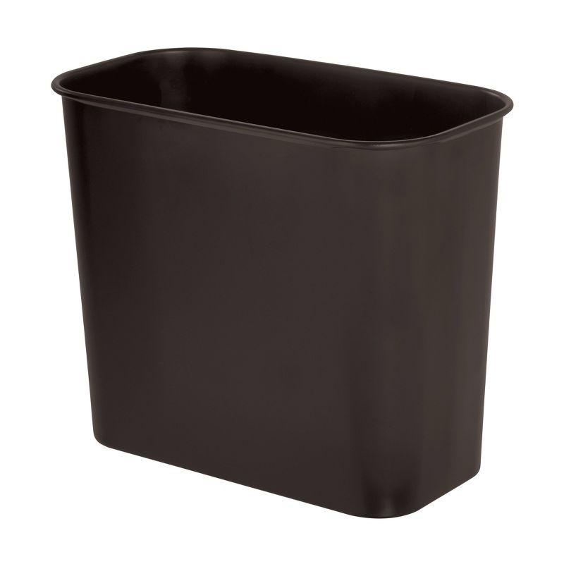 iDESIGN Small Bathroom Trash Can Mia Collection Bronze