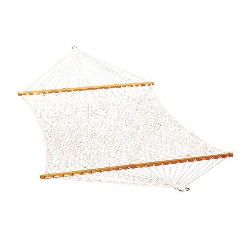 Double Cotton Rope Patio Hammock - White - Algoma: Durable, Two-Person, Indoor/Outdoor Use